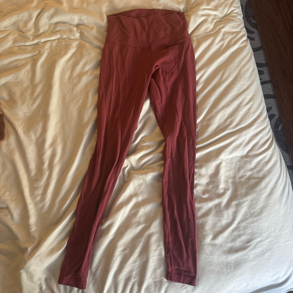 LULULEMON align 28” high rise leggings | Chianti Red | Size 6 | GUC - Picture 7 of 12
